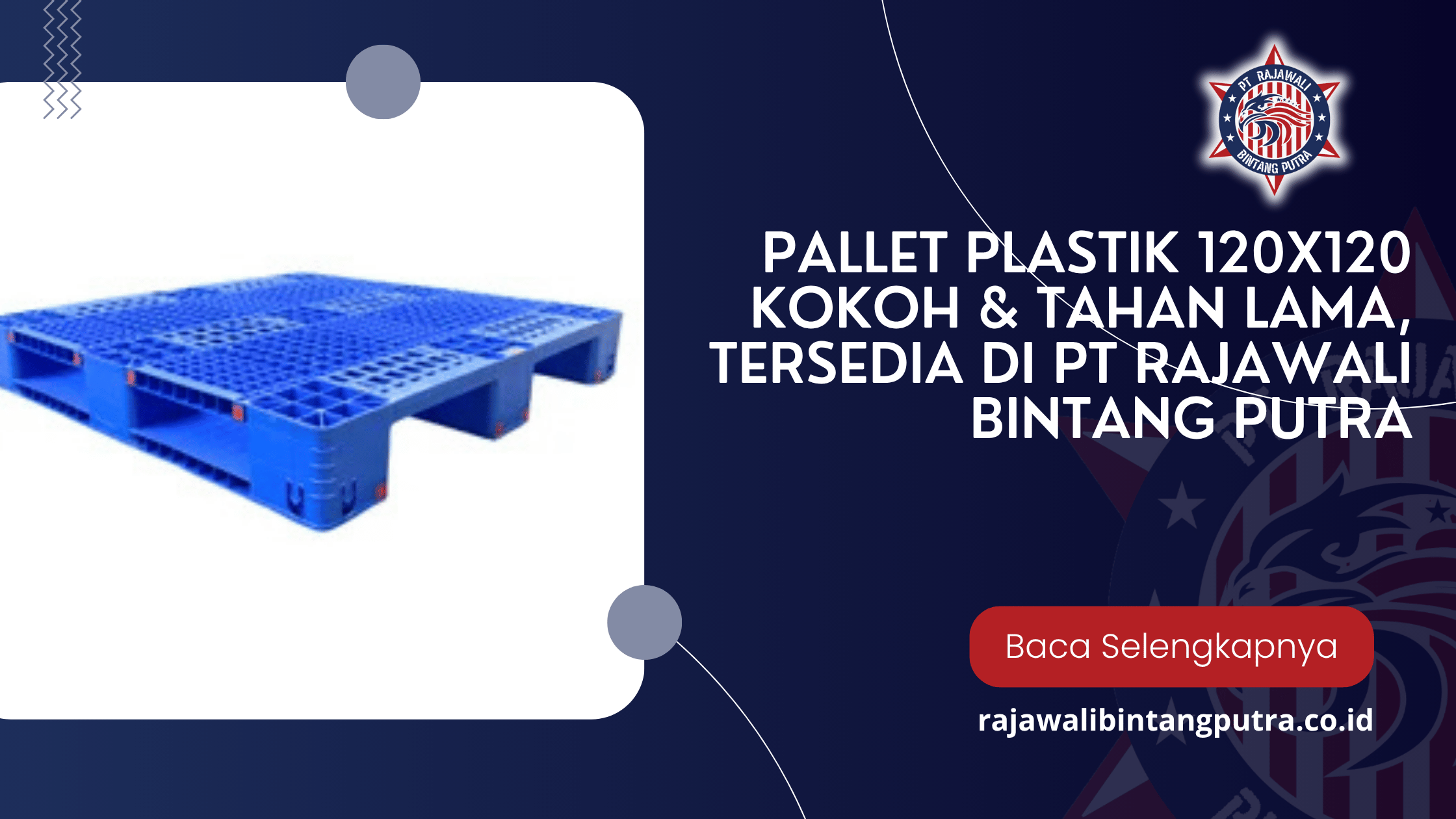 Pallet Plastik 120x120 Kokoh & Tahan Lama, Tersedia di PT Rajawali Bintang Putra